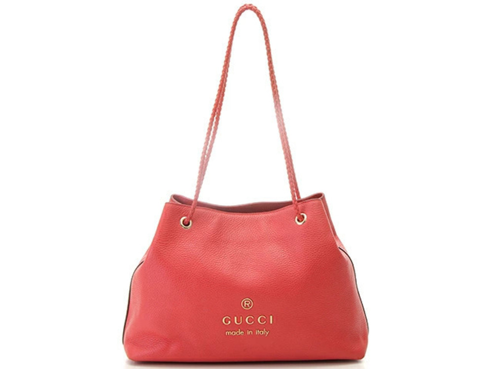 Gucci tote bag red calfskin